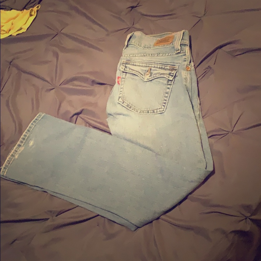 Levi 504 slouch and flare jeans